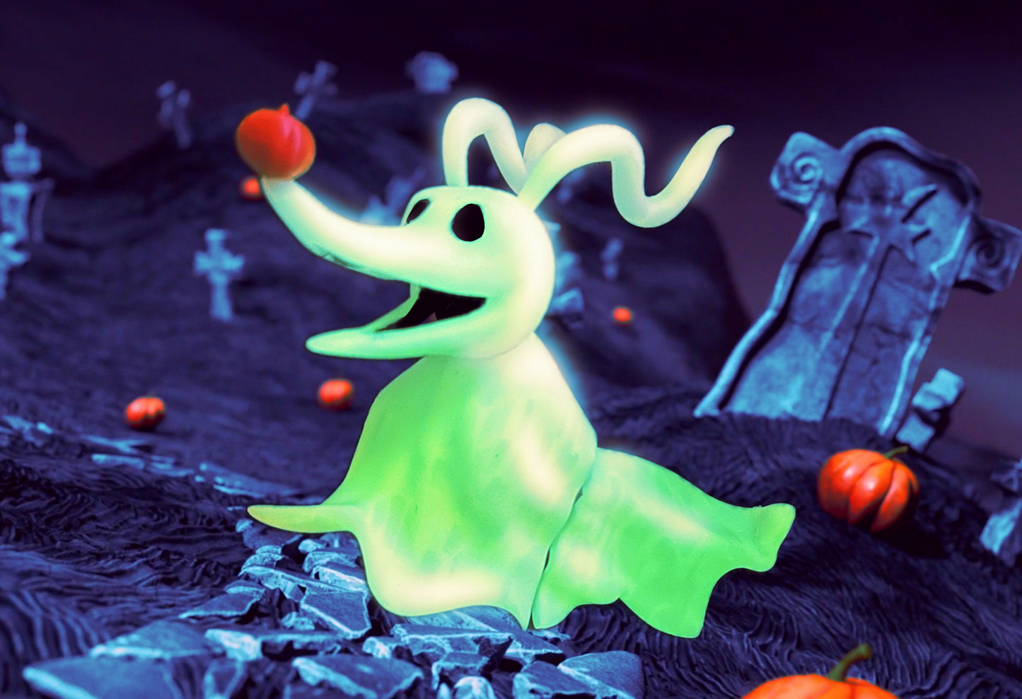 Halloween Ghost Dog 3D Print Fridge Magnet