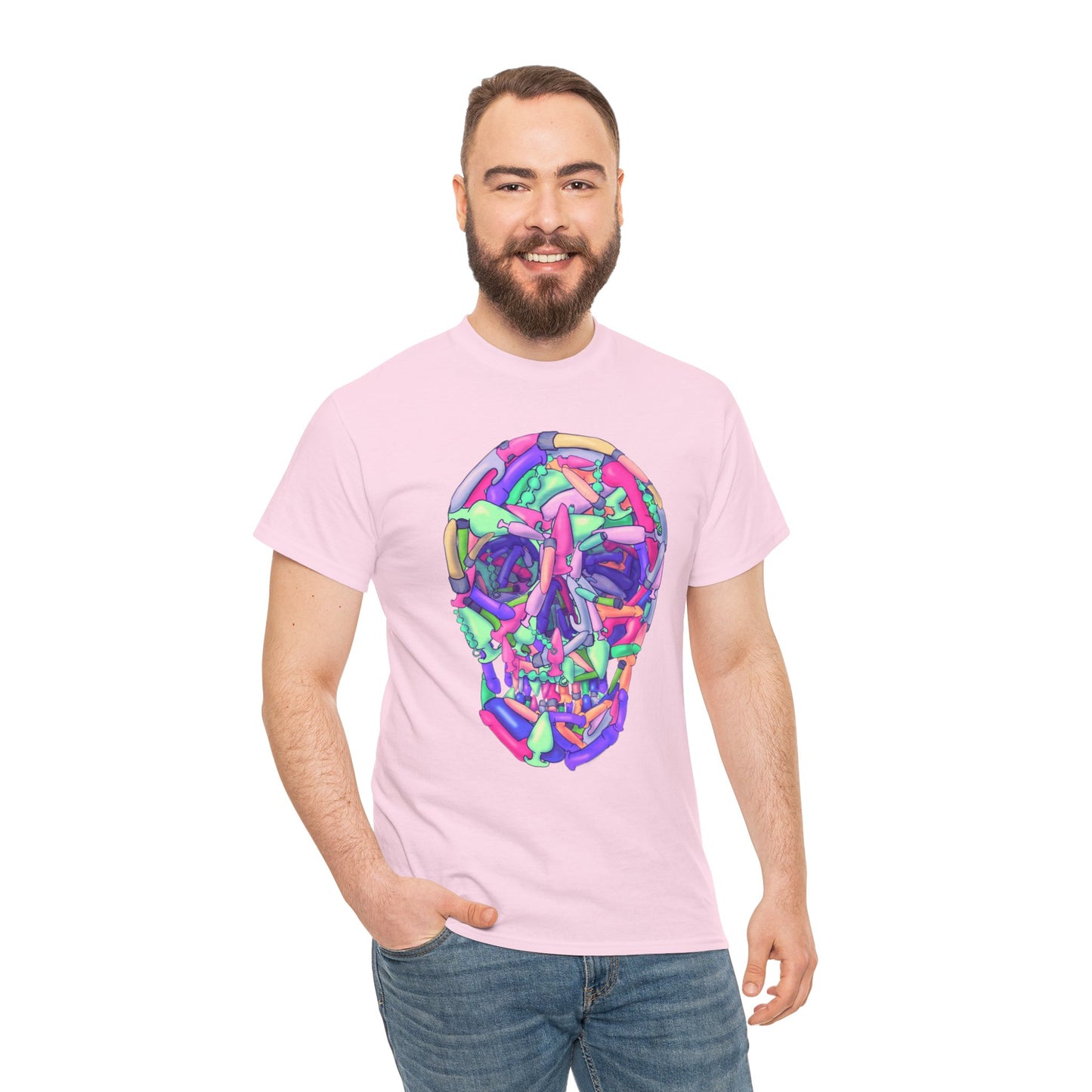 Sex Toy Skull Unisex Heavy Cotton Tee