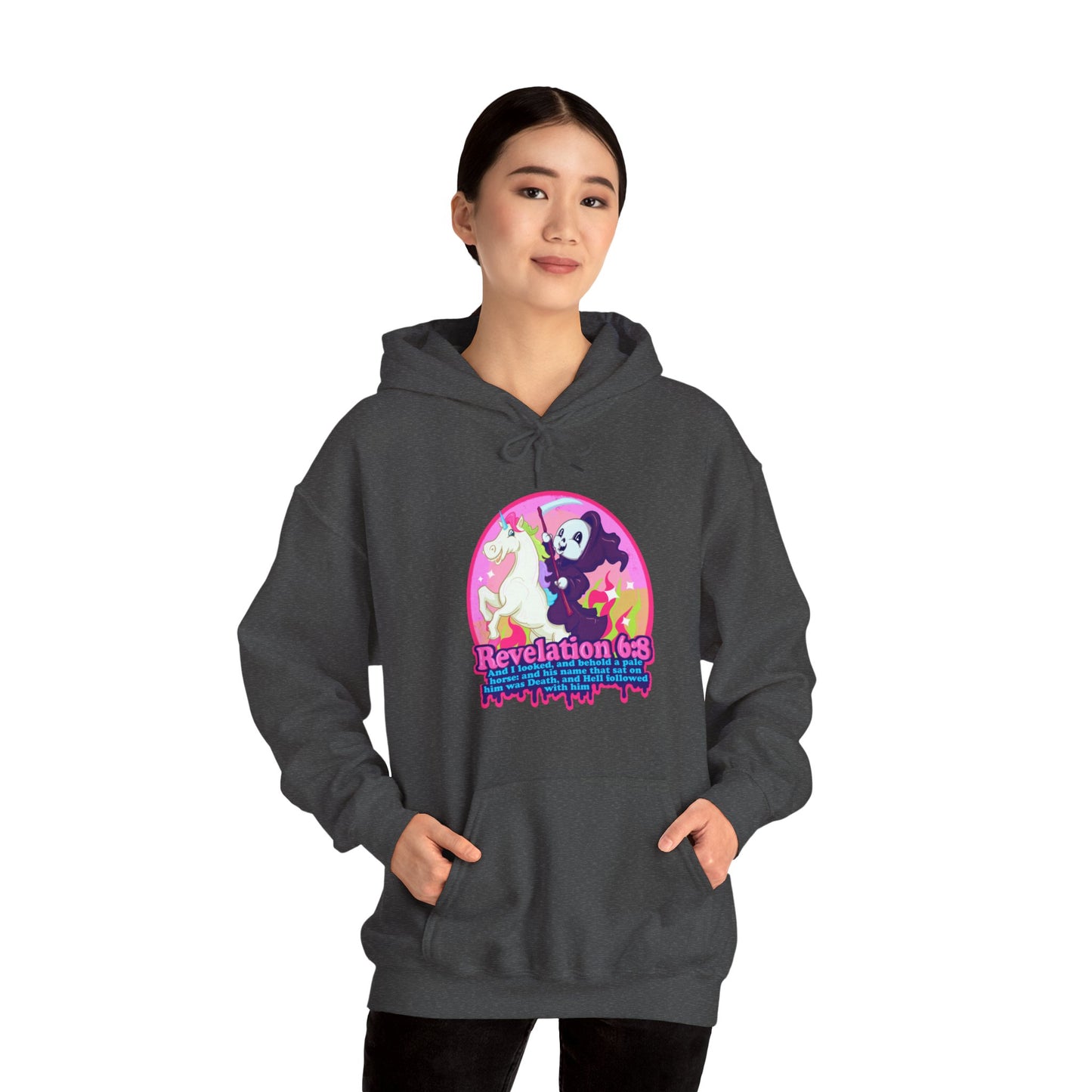 Revelation 6:8 Unisex Heavy Blend Hooded Sweatshirt