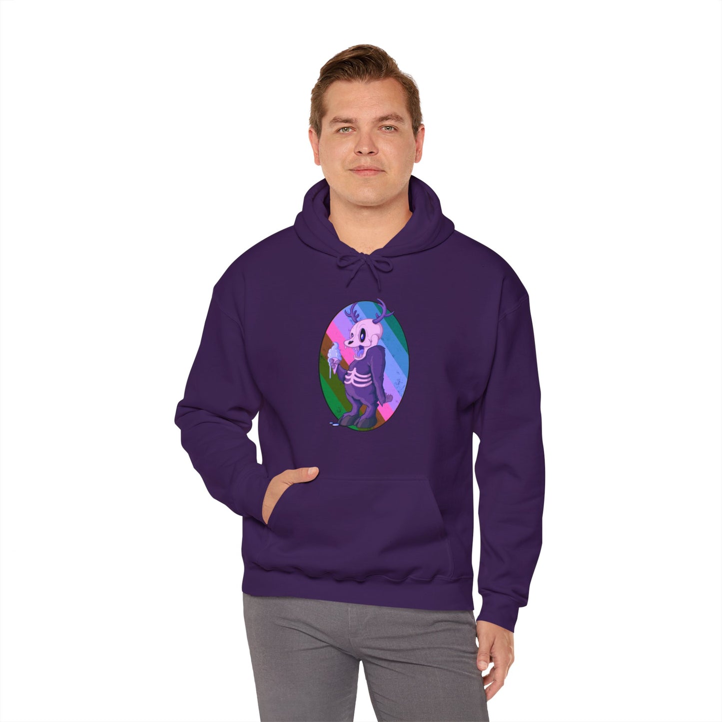 Monster Ice Cream Unisex Heavy Blend Hooded Sweatshirt