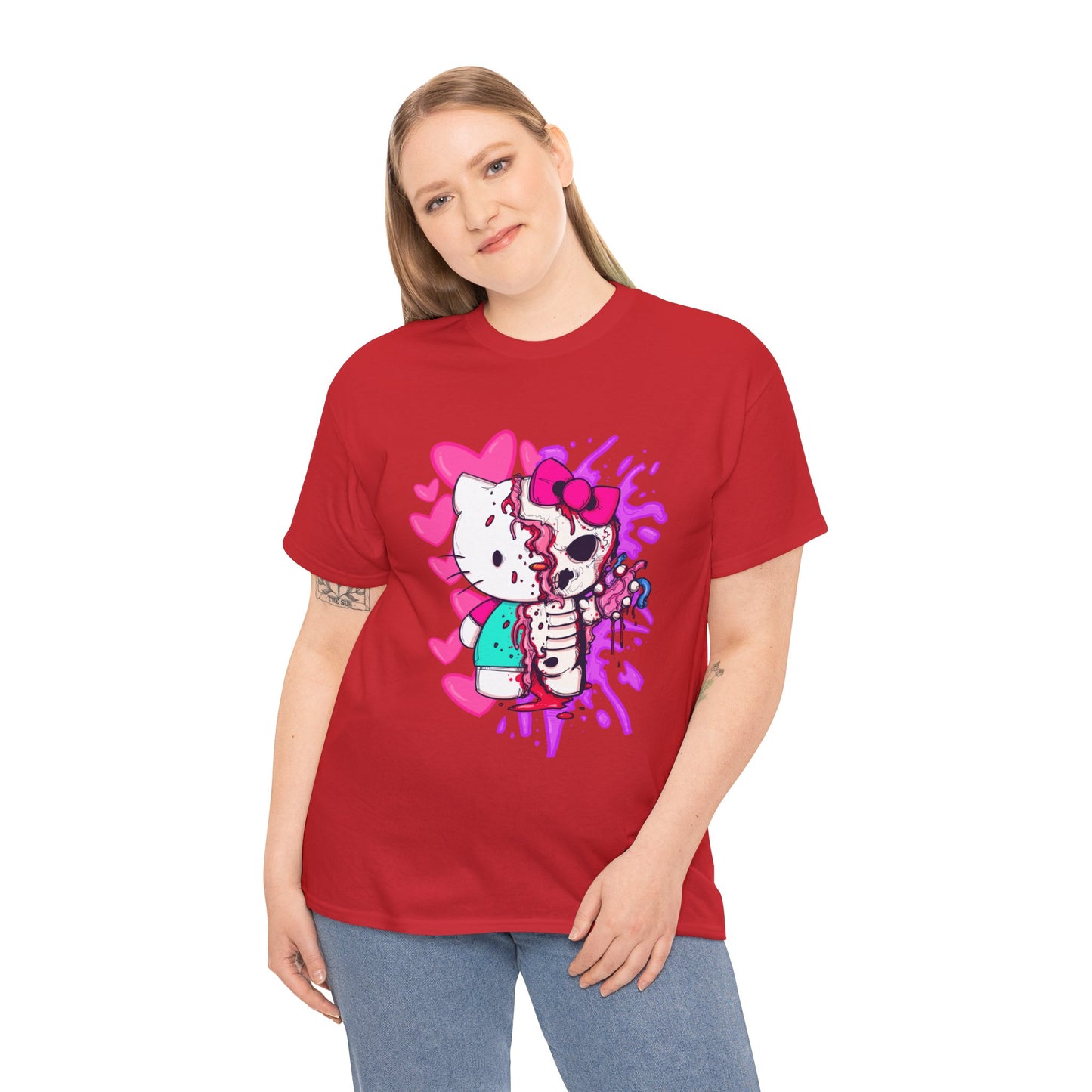 Zombie Kitty Unisex Heavy Cotton Patreon Tee