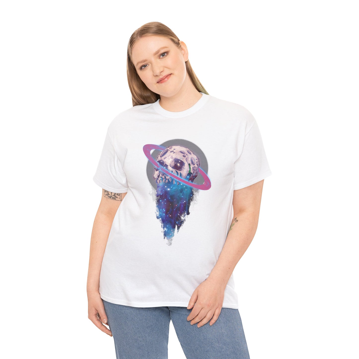 Elemental Skull Space Unisex Heavy Cotton Tee