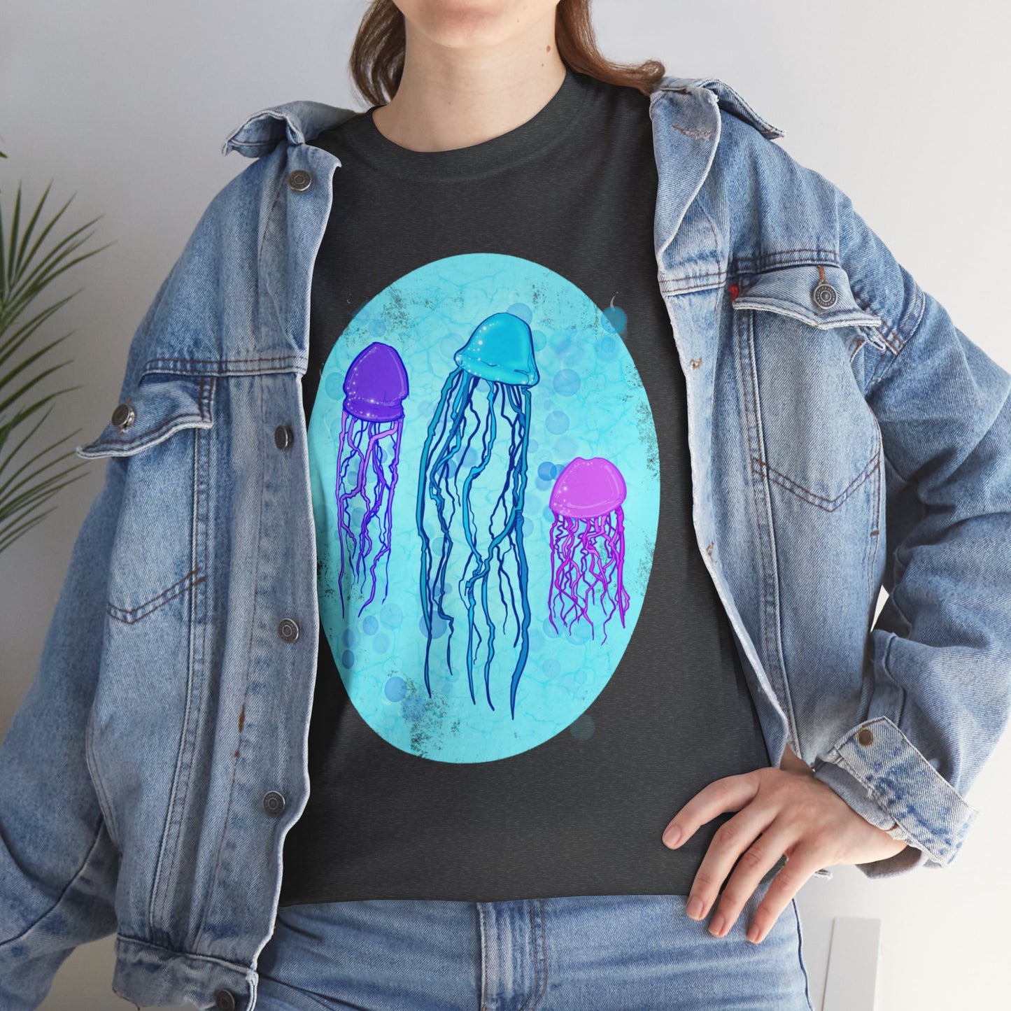 Jellyfish Varieties Unisex Heavy Cotton Tee