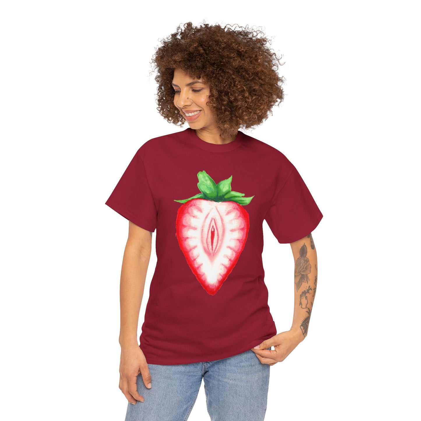 Juicy Strawberry Unisex Heavy Cotton Tee
