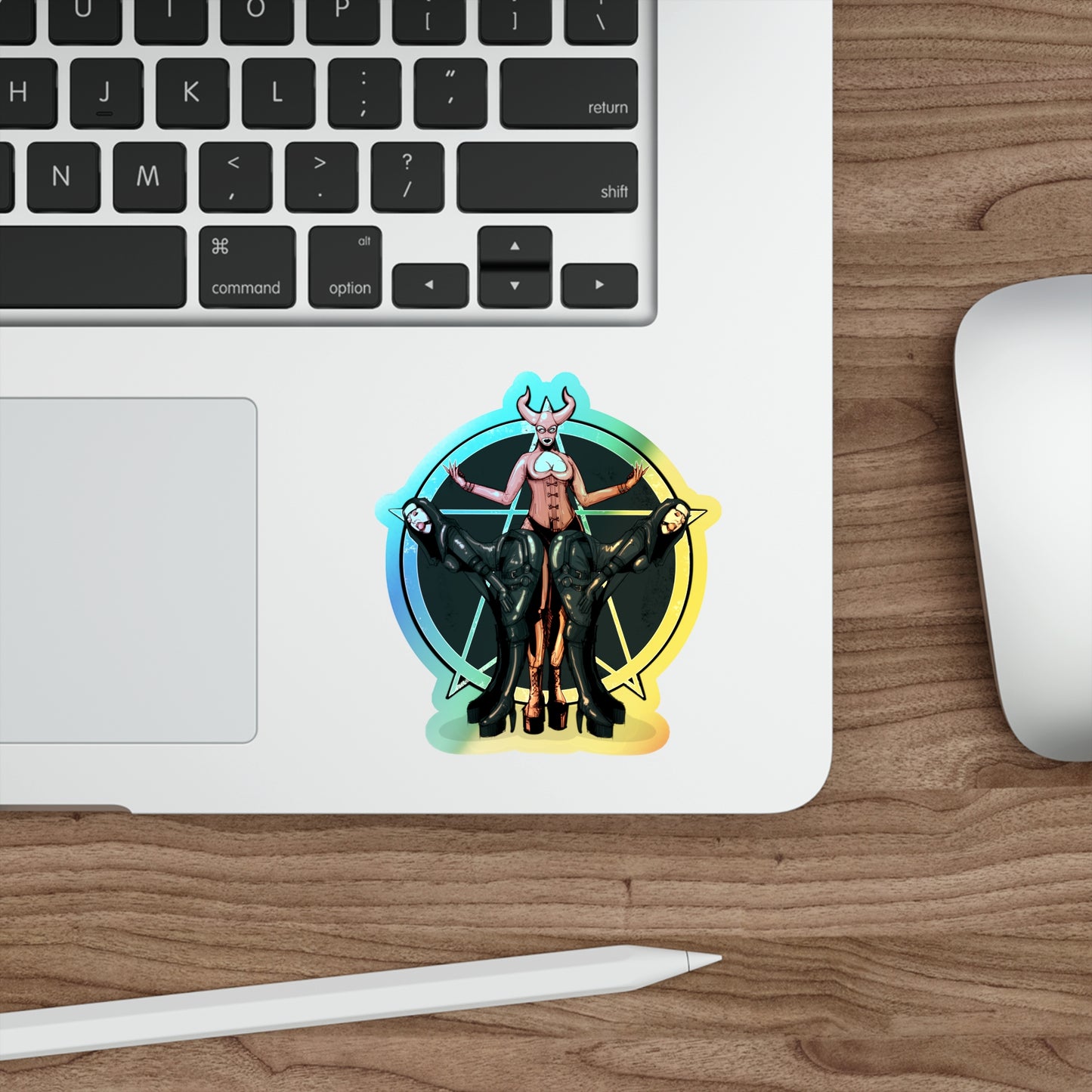 Latex Holographic Die-cut Stickers