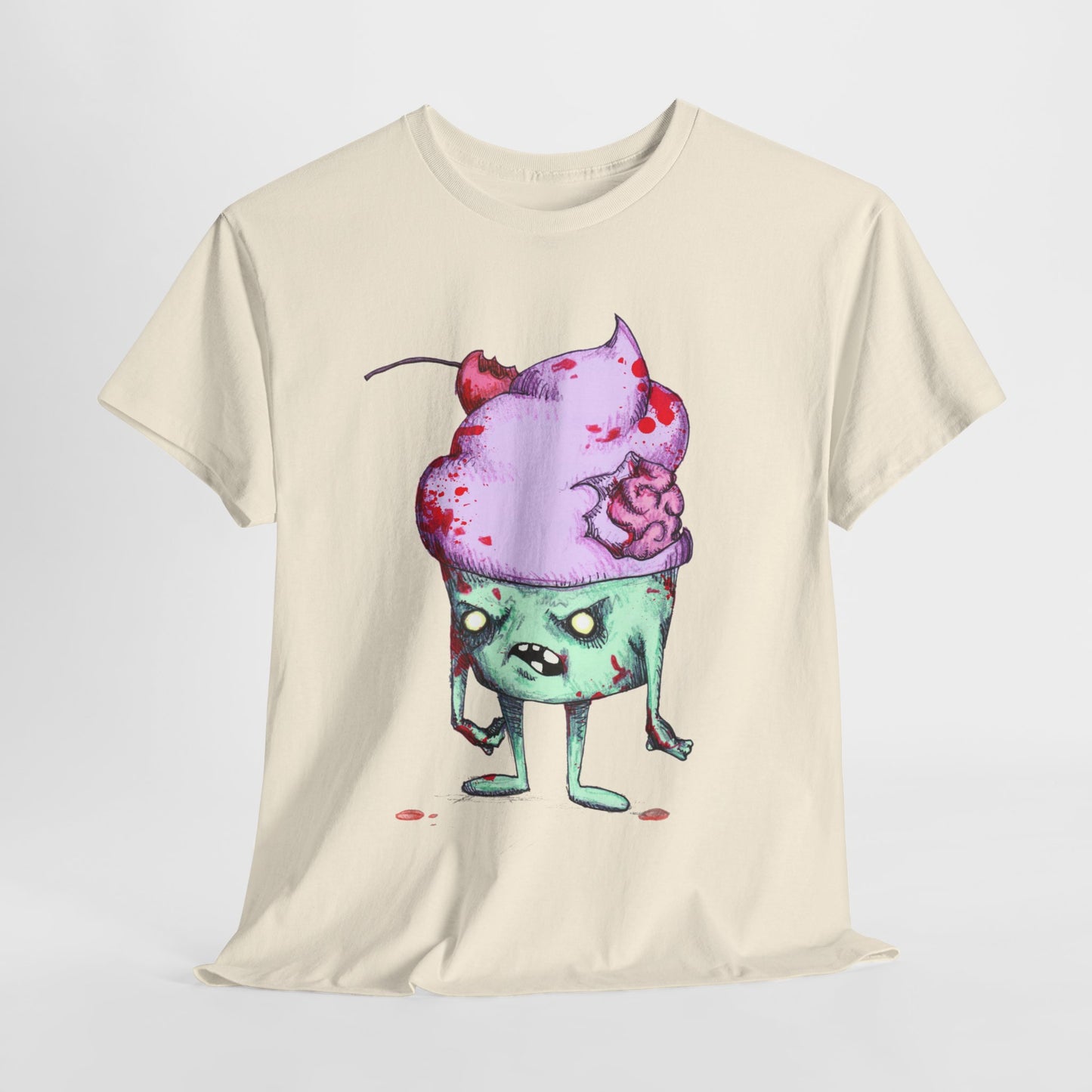 Zombie Cupcake Unisex Heavy Cotton Tee