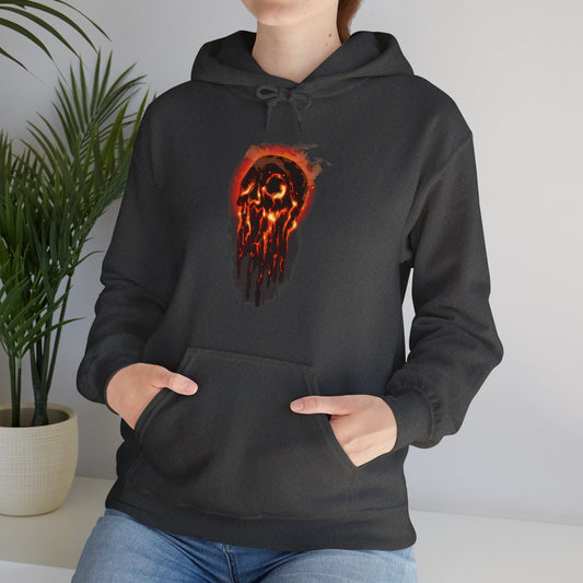 Elemental Skull Fire Unisex Heavy Blend Hooded Sweatshirt