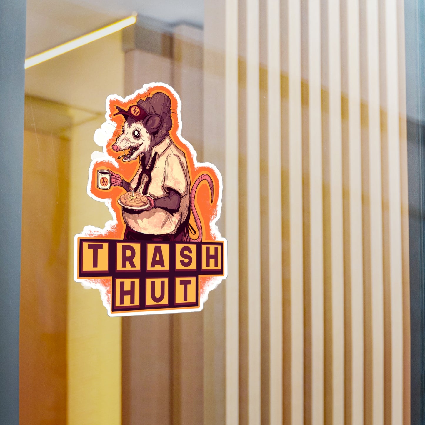 Trash Hut Kiss-Cut Vinyl Decal