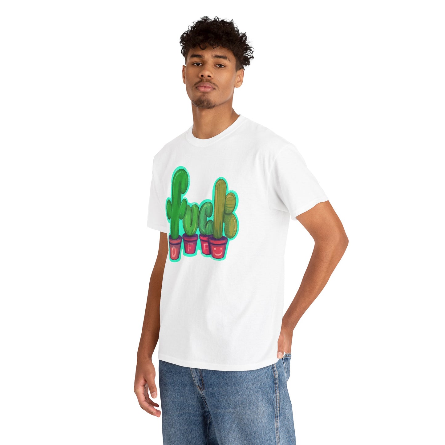 Rude Succulents Unisex Heavy Cotton Tee