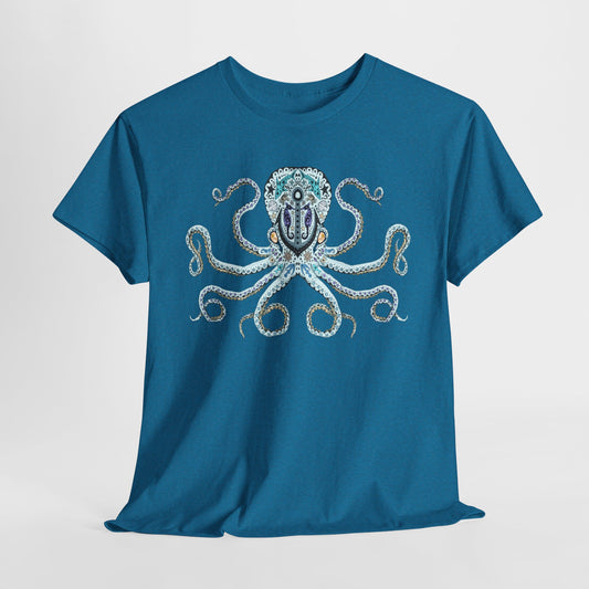 Octopus Sugar Skull Unisex Heavy Cotton Tee