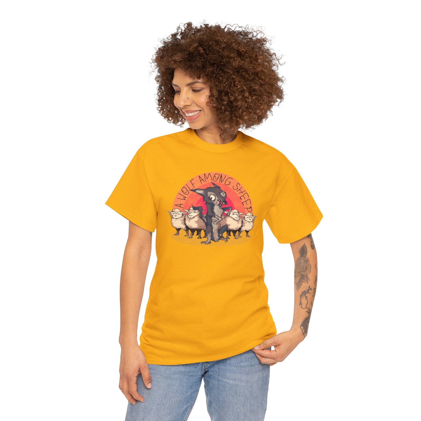 A Wolf Among Sheep Unisex Heavy Cotton Tee