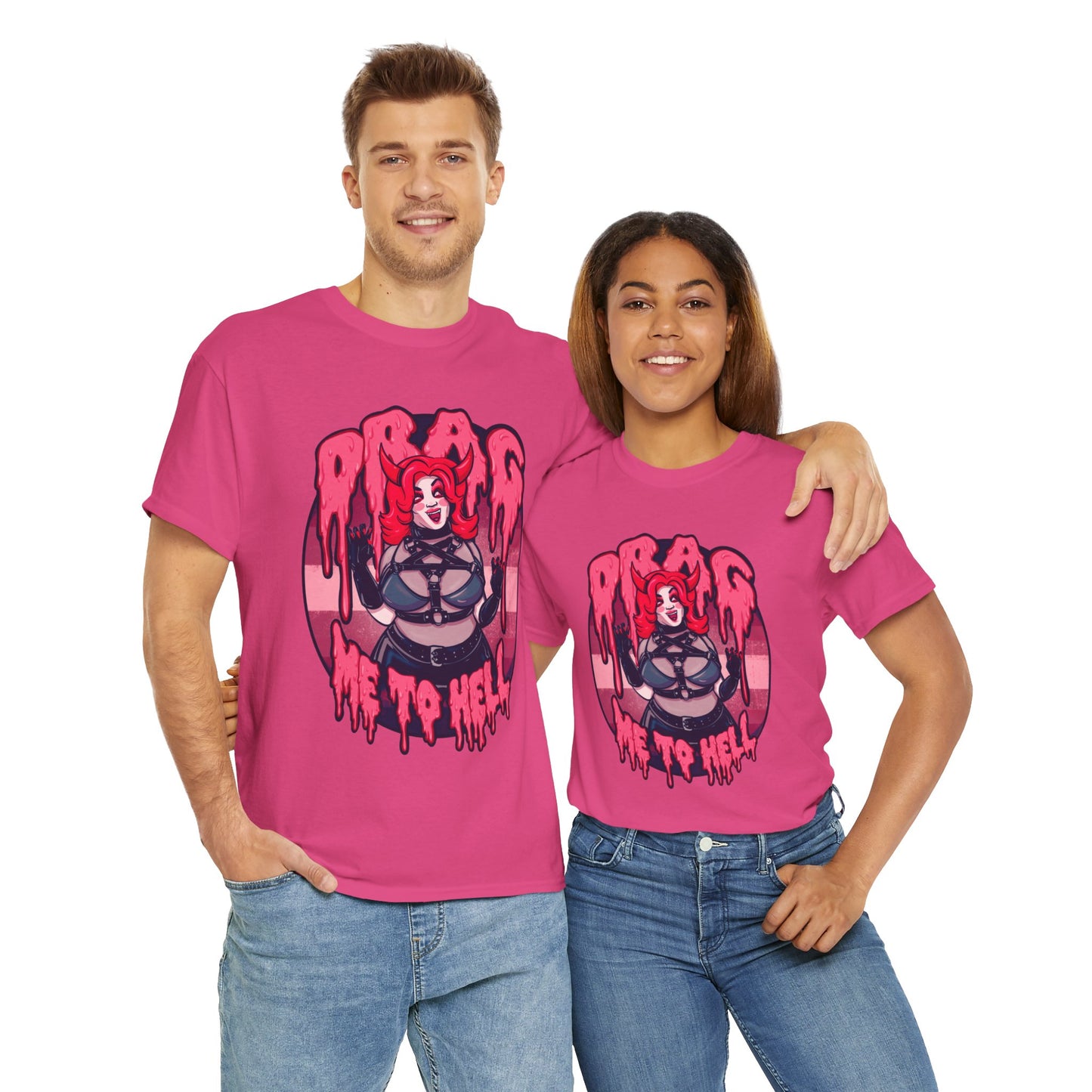 Drag Me To Hell Unisex Heavy Cotton Tee