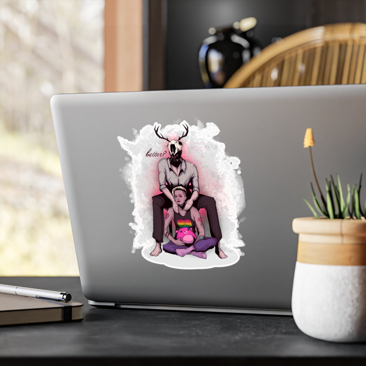 Deer Daddy Series 10: Aftercare Massage Kiss-Cut Vinyl Decal