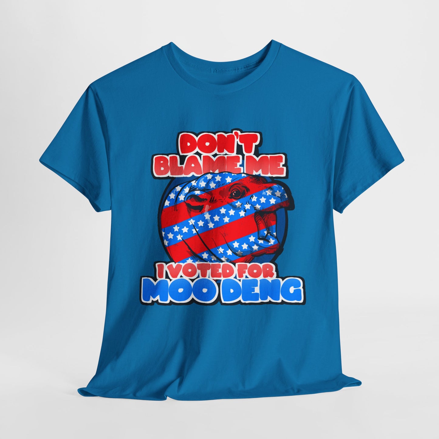 I Voted For Moo Deng Unisex Heavy Cotton Tee