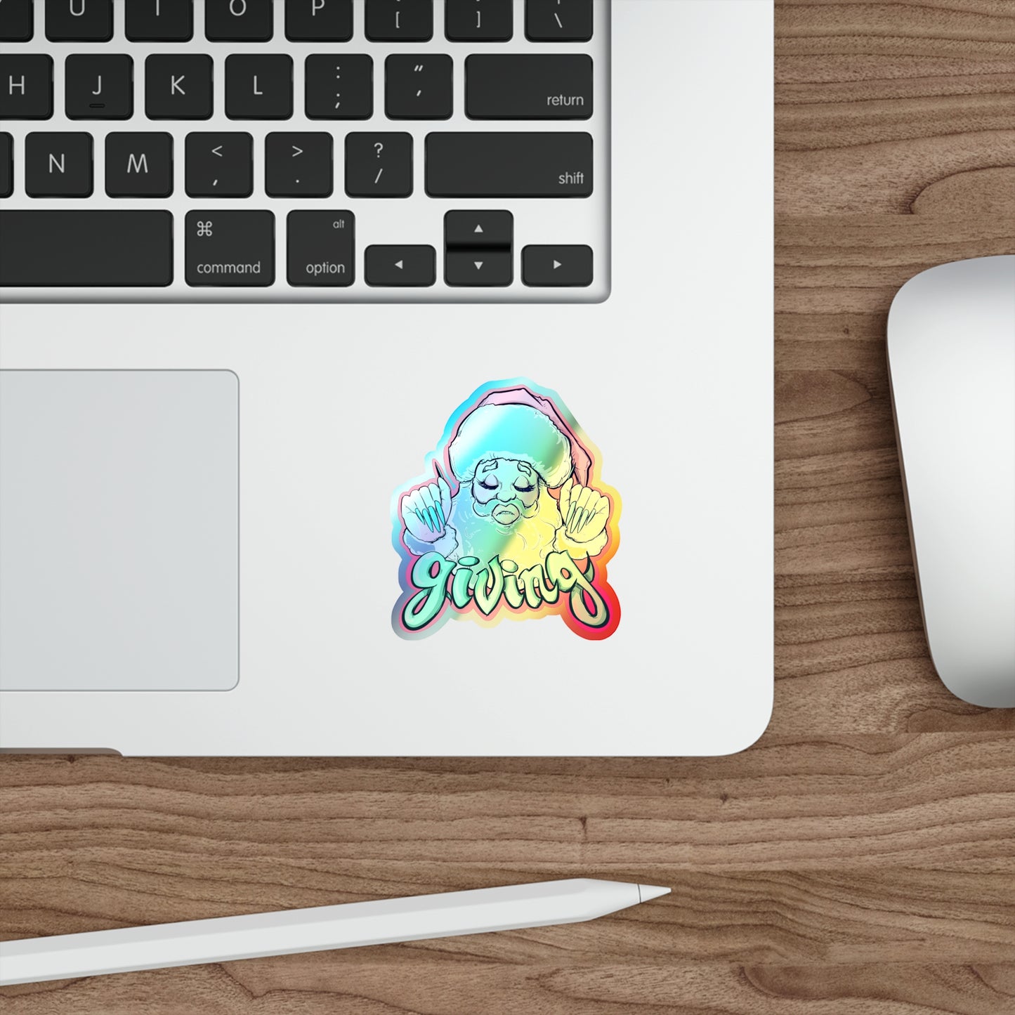 It's Giving Holographic Die-cut Stickers
