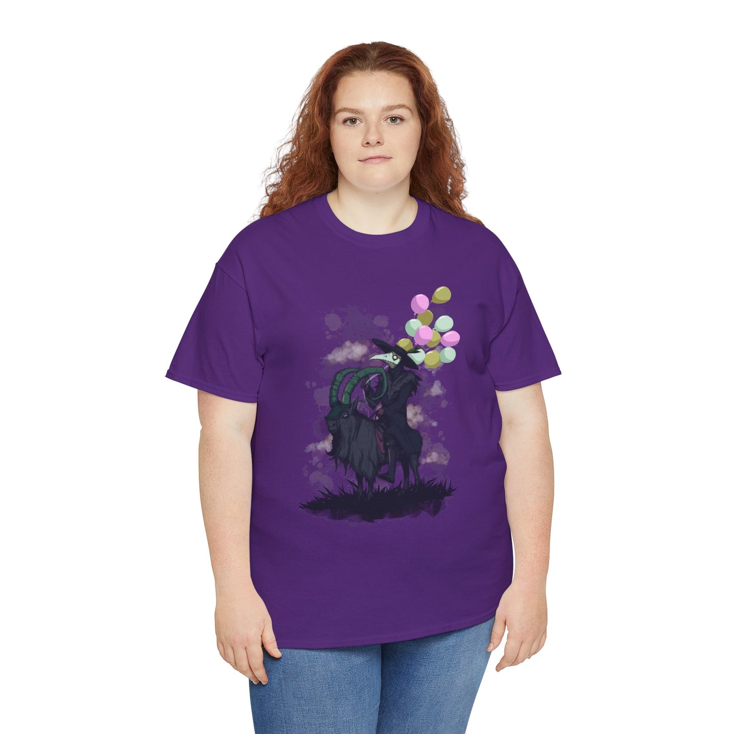 Plague Doctor Balloons Unisex Heavy Cotton Tee