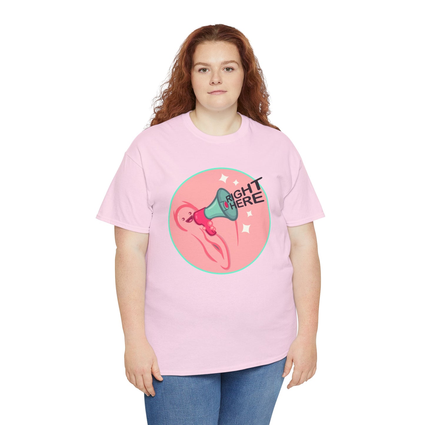 Right Here Unisex Heavy Cotton Tee