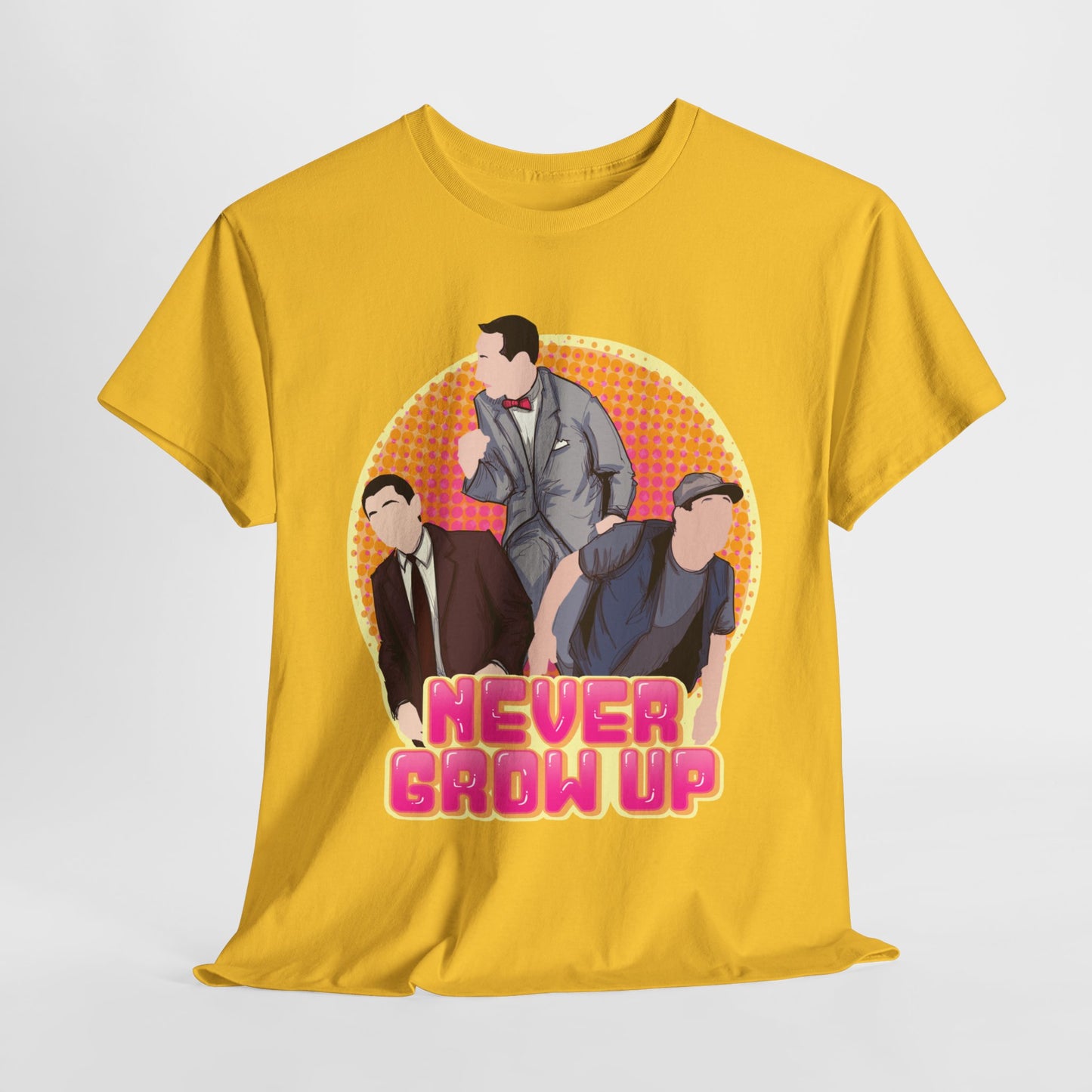 Never Grow Up Unisex Heavy Cotton Tee