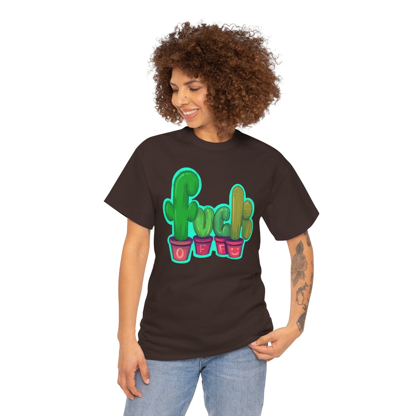 Rude Succulents Unisex Heavy Cotton Tee