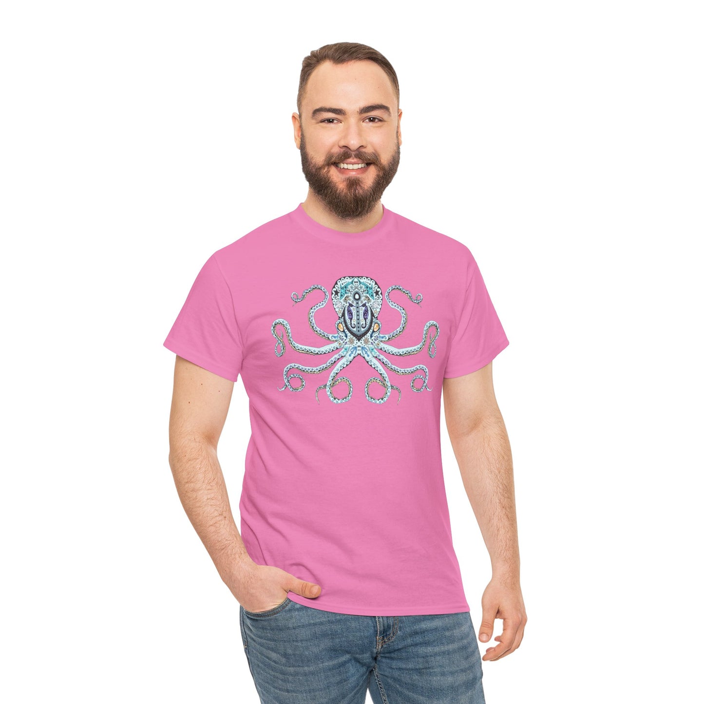 Octopus Sugar Skull Unisex Heavy Cotton Tee