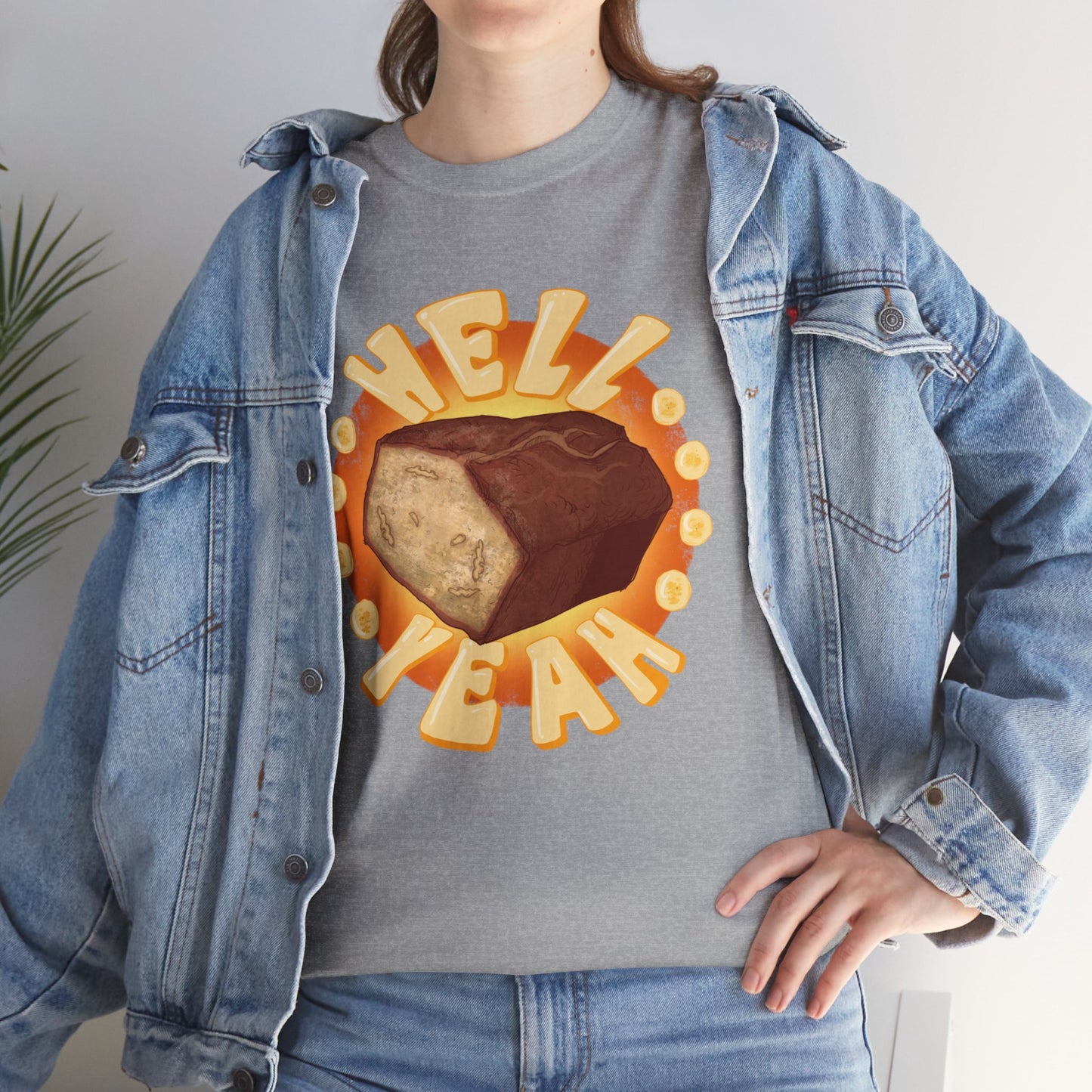 Banana Bread At Work Unisex Heavy Cotton Tee
