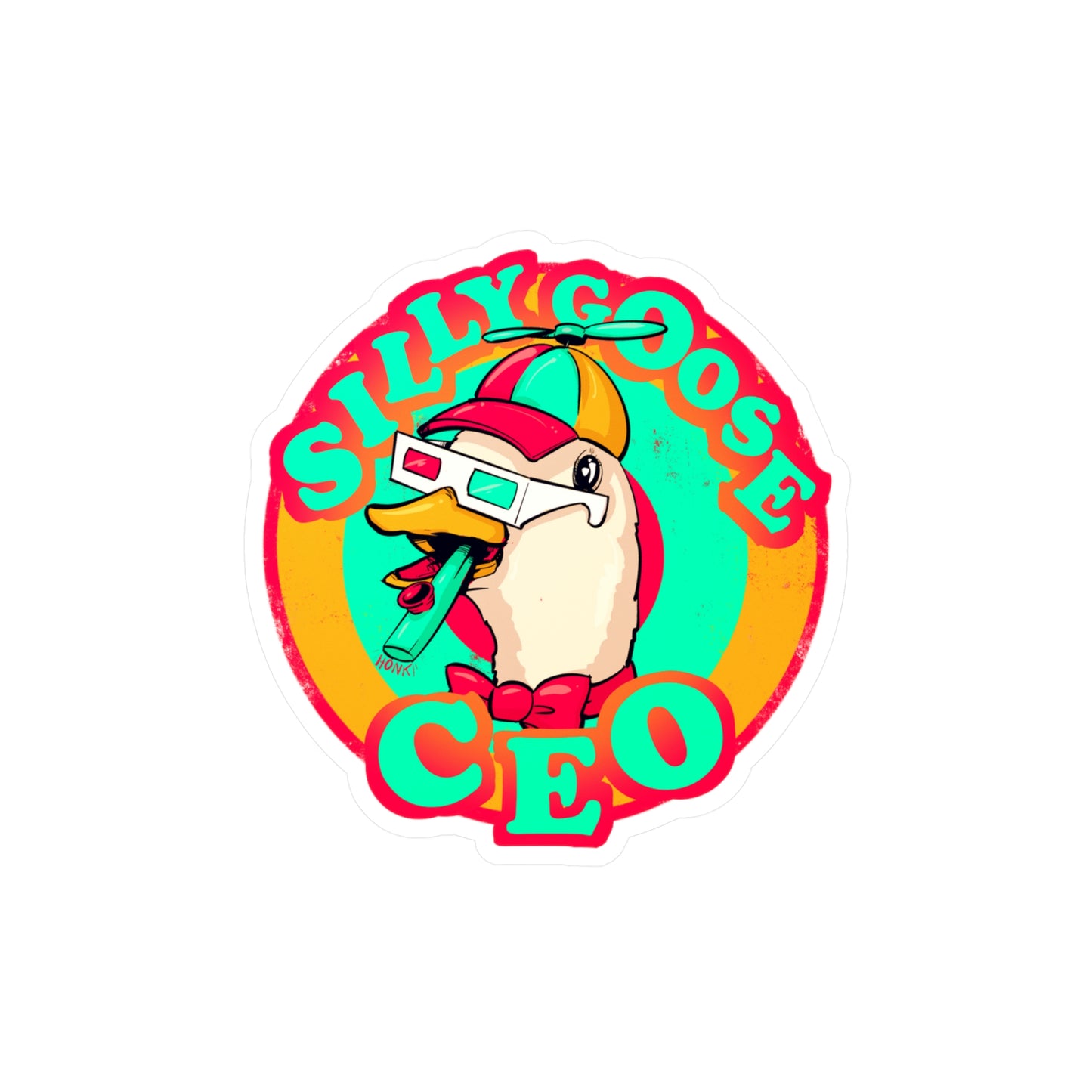 Silly Goose CEO Kiss-Cut Vinyl Decal