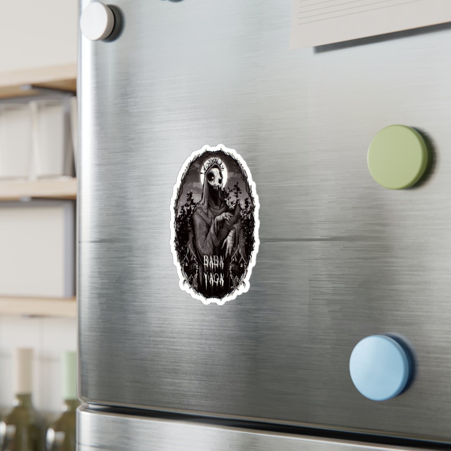 Baba Yaga Kiss-Cut Vinyl Decal