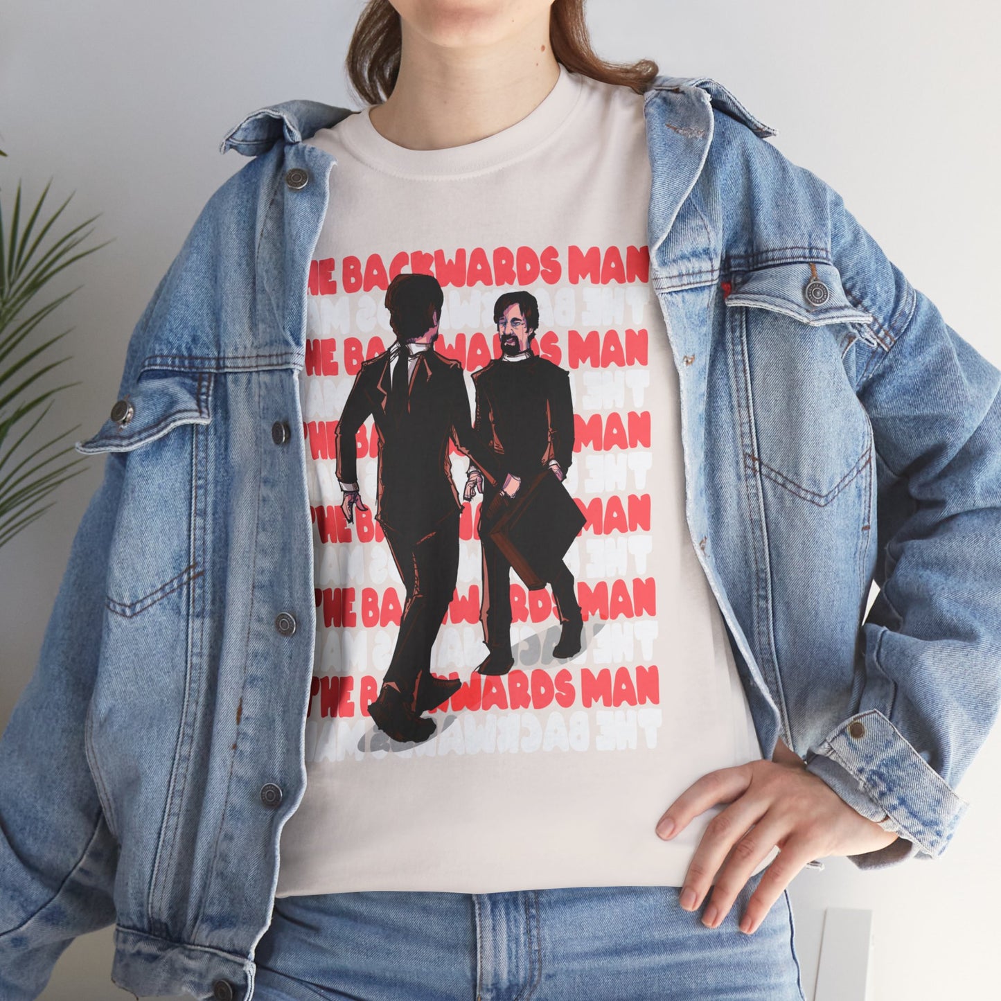 The Backwards Man Unisex Heavy Cotton Tee