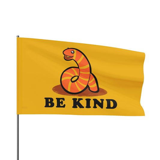 Be Kind Worm Flag