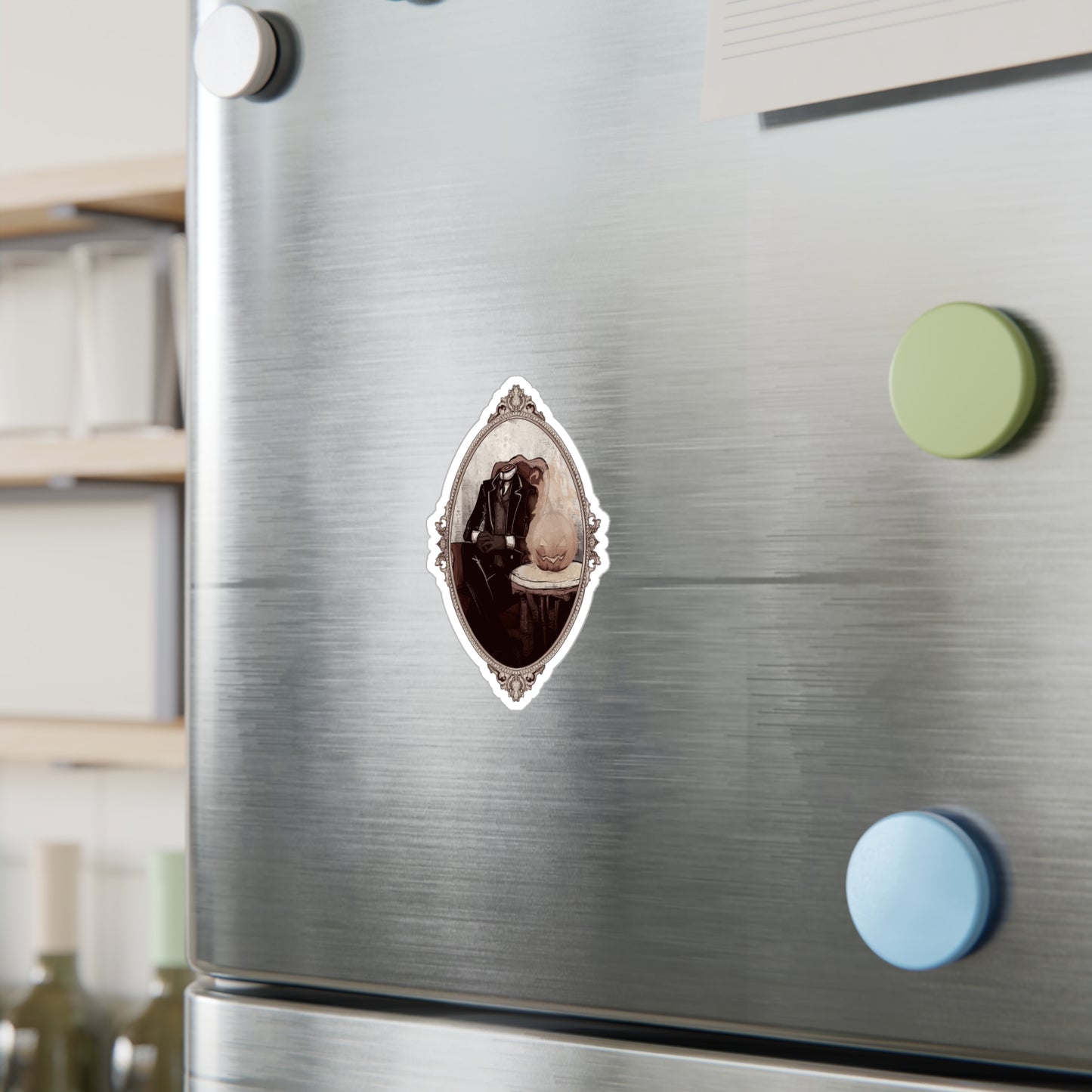 Victorian Headless Horseman Kiss-Cut Vinyl Decal