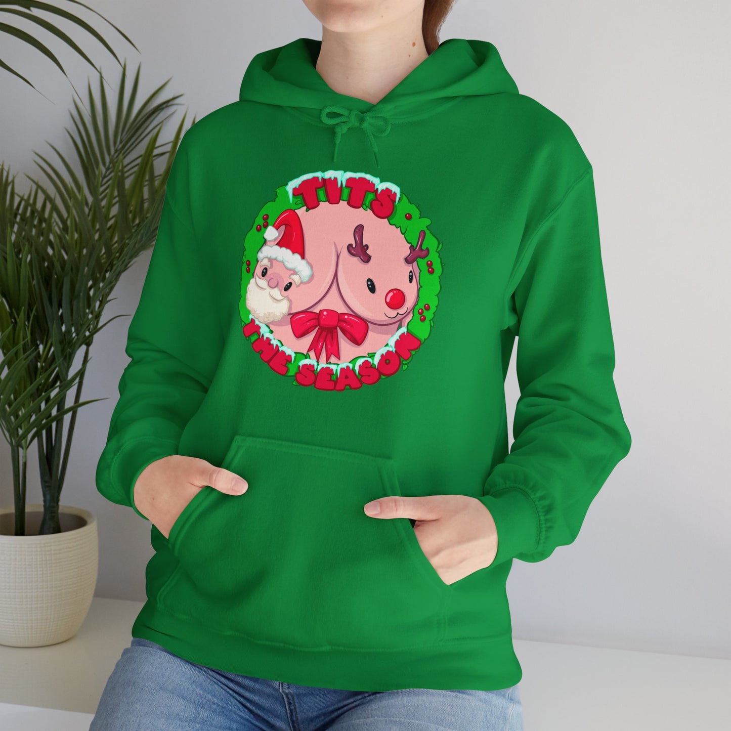 Tits The Season Unisex Heavy Blend Hooded Sweatshirt