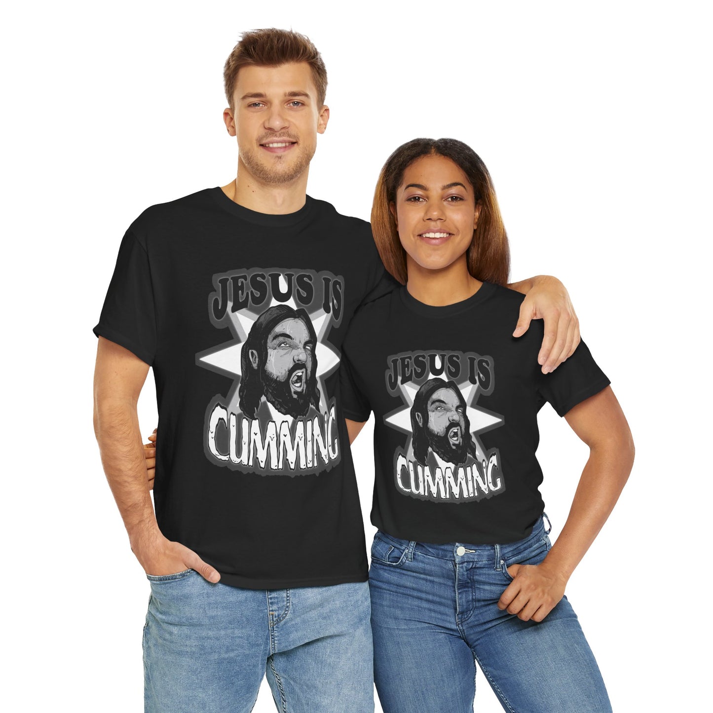 Jesus Is Cumming Unisex Heavy Cotton Tee