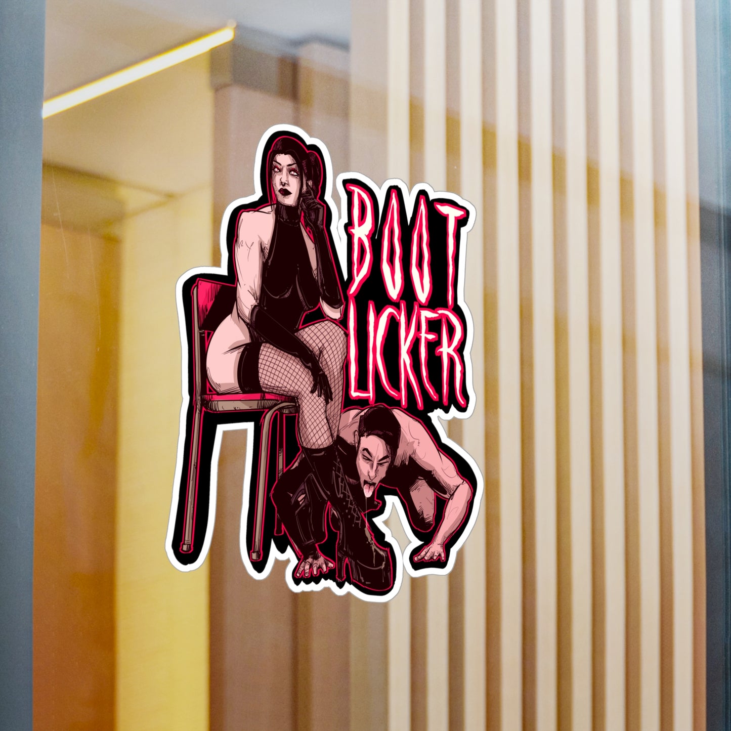 Boot Licker Kiss-Cut Vinyl Decal