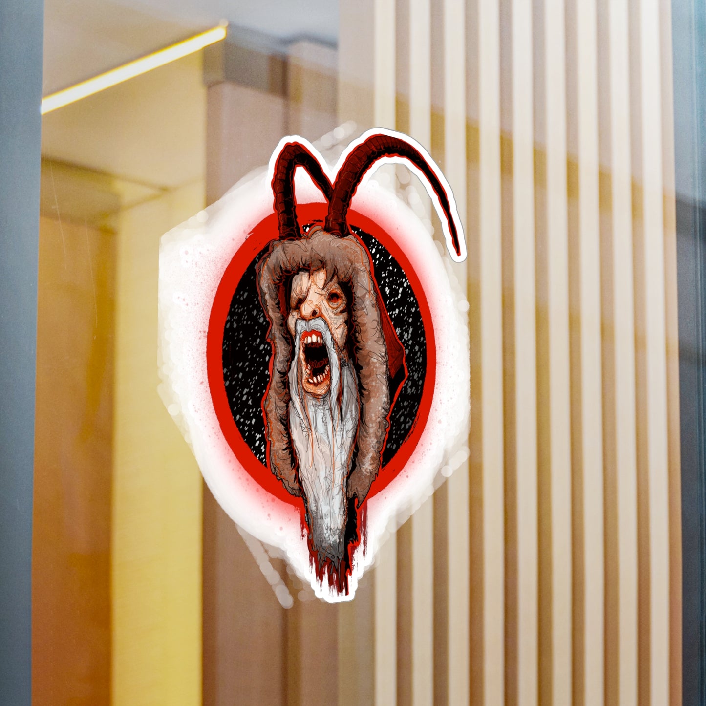 Merry Krampus Kiss-Cut Vinyl Decal