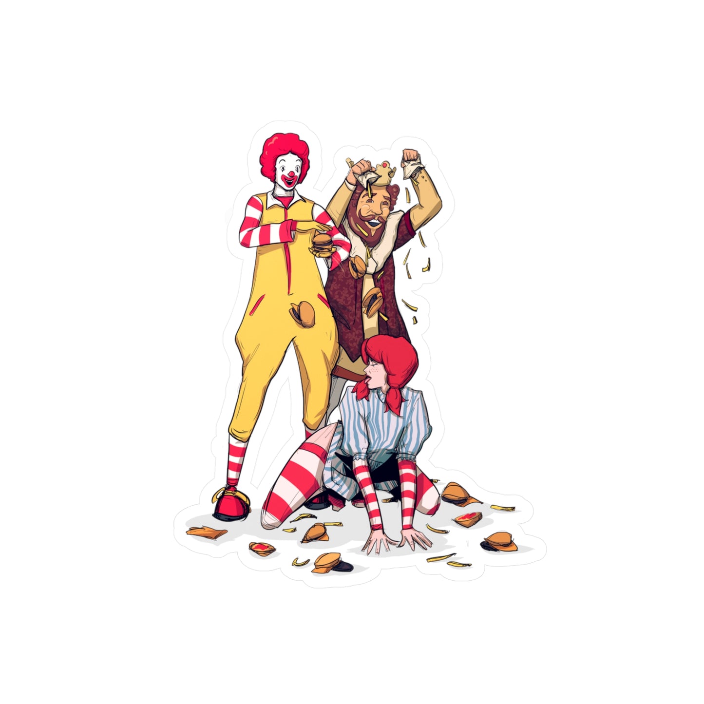 Burgers & Fries Kiss-Cut Vinyl Decal