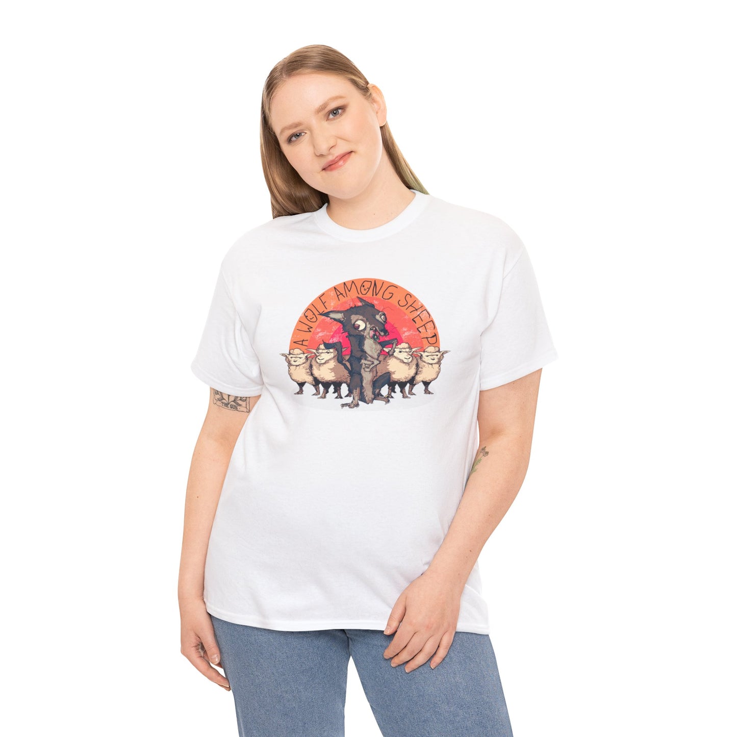 A Wolf Among Sheep Unisex Heavy Cotton Tee