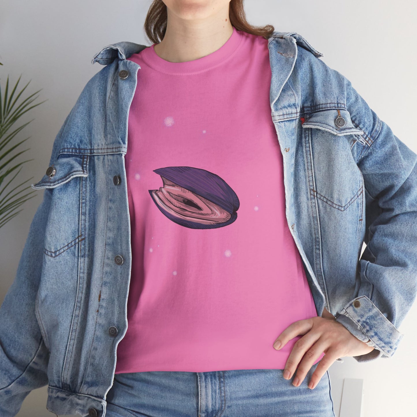 Pink Clam Unisex Heavy Cotton Tee