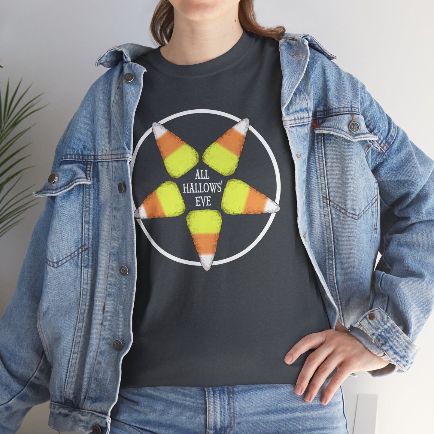 Halloween Pentagram Unisex Heavy Cotton Tee