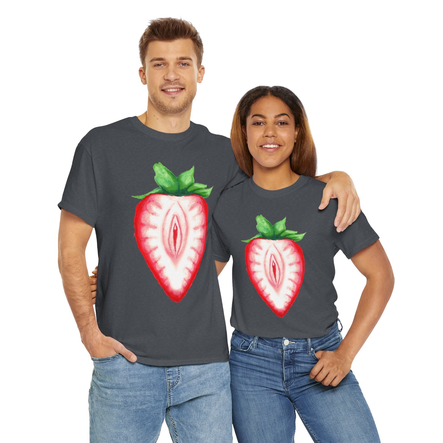 Juicy Strawberry Unisex Heavy Cotton Tee