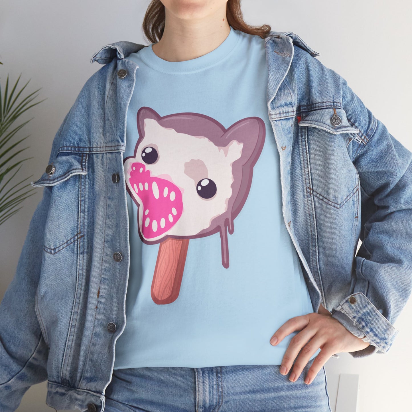 Opossum Popsicle Unisex Heavy Cotton Tee
