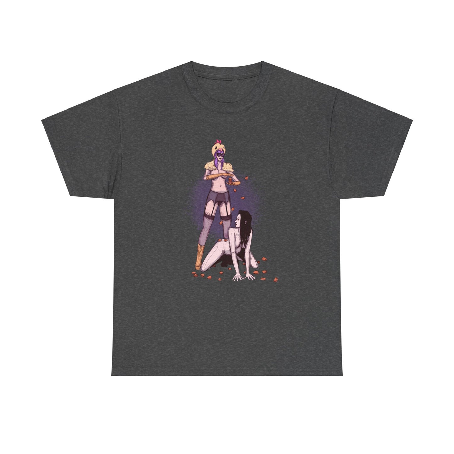 Chicken Nugget Rain Unisex Heavy Cotton Tee