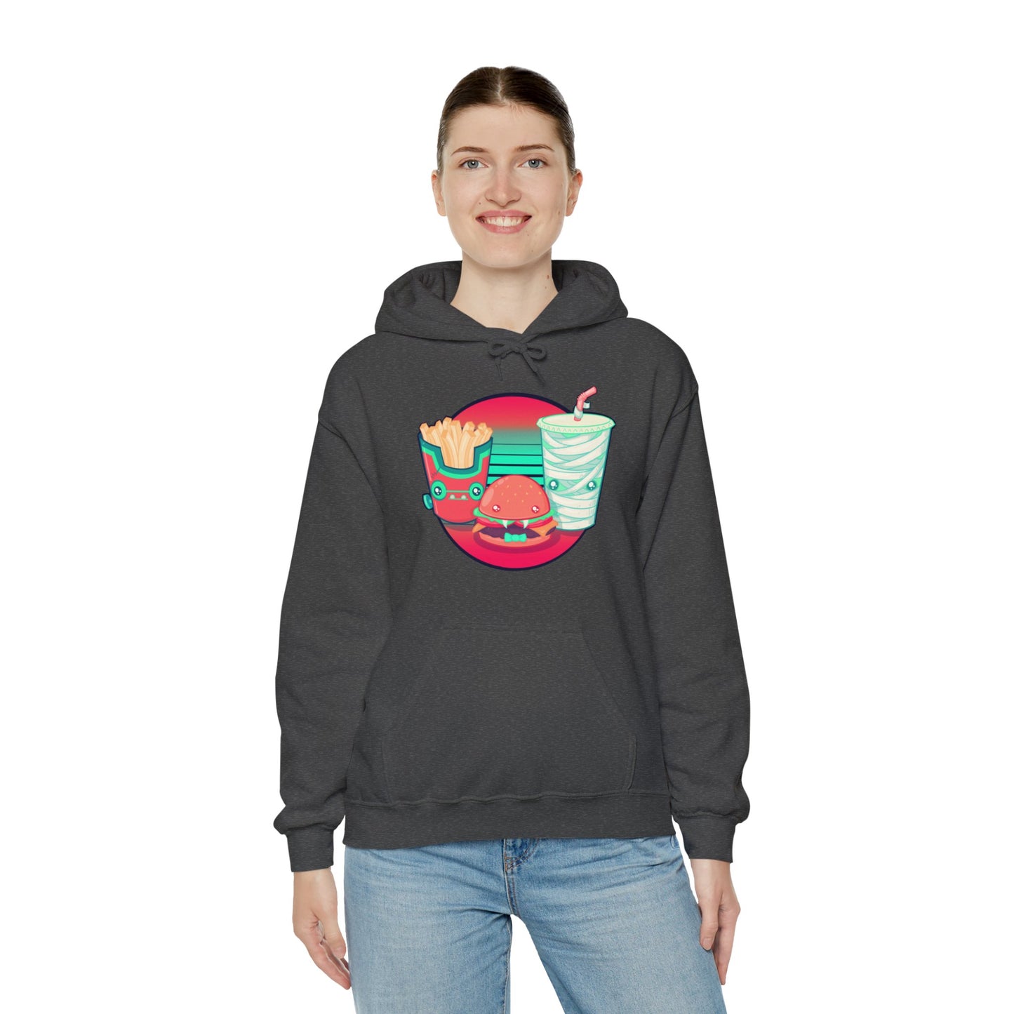 Spooky Fast Food Unisex Heavy Blend Hooded Sweatshirt