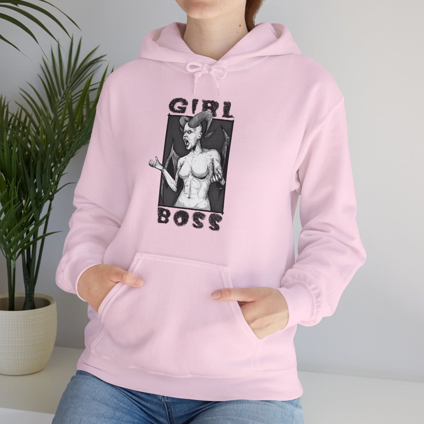 Girl Boss Unisex Heavy Blend Hooded Sweatshirt