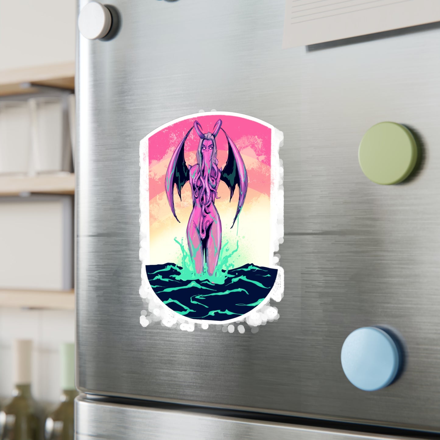 Lady Cthulhu Kiss-Cut Vinyl Decal