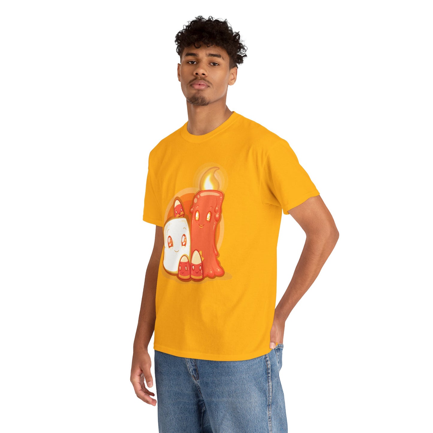 How Candy Corn Is Made Unisex Heavy Cotton Tee