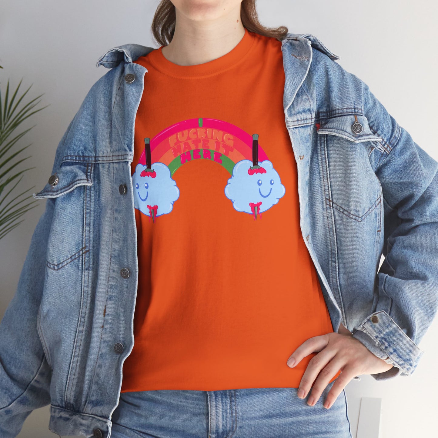 I Fucking Hate It Here Unisex Heavy Cotton Tee