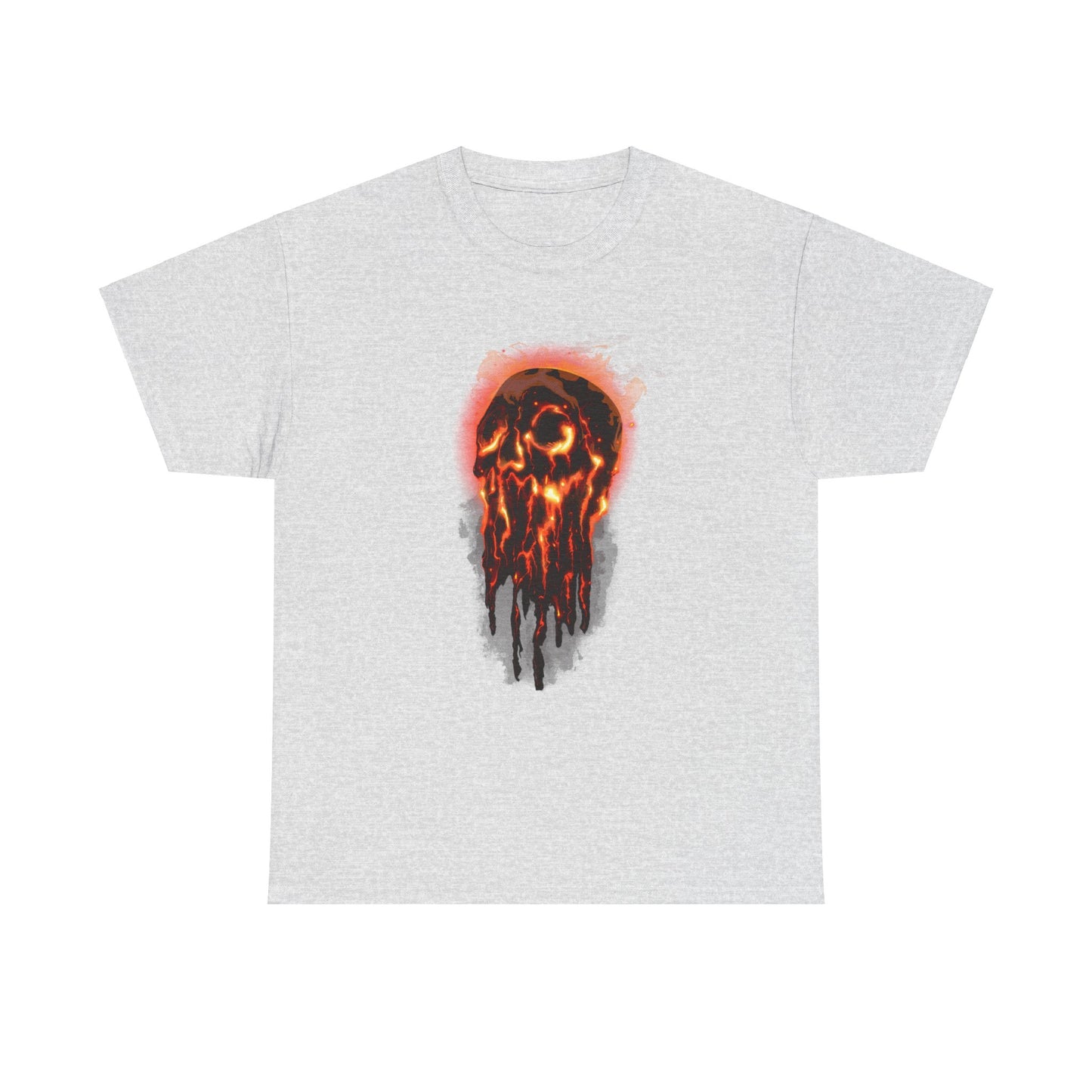 Elemental Skull Fire Unisex Heavy Cotton Tee