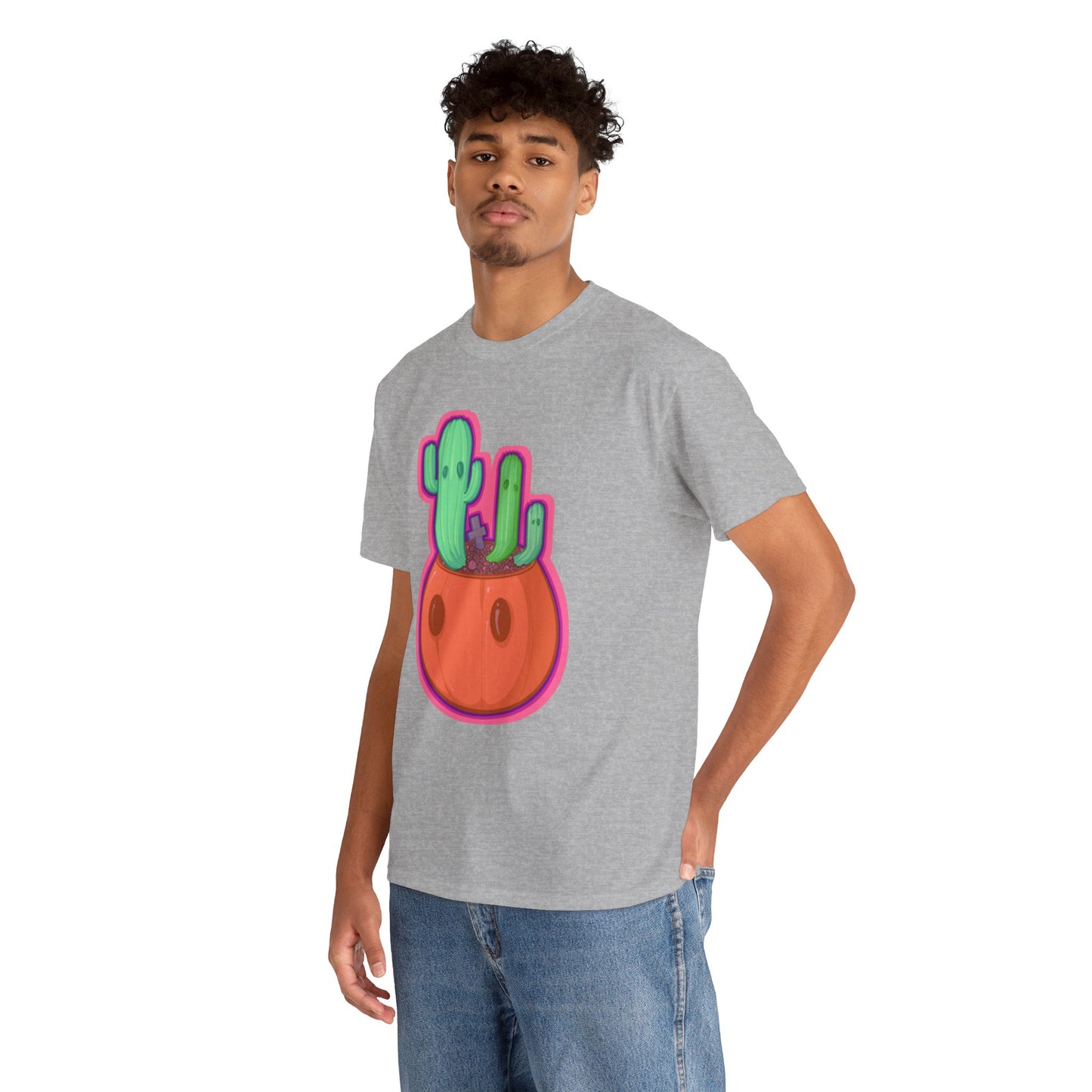 Spooky Succulent Unisex Heavy Cotton Tee