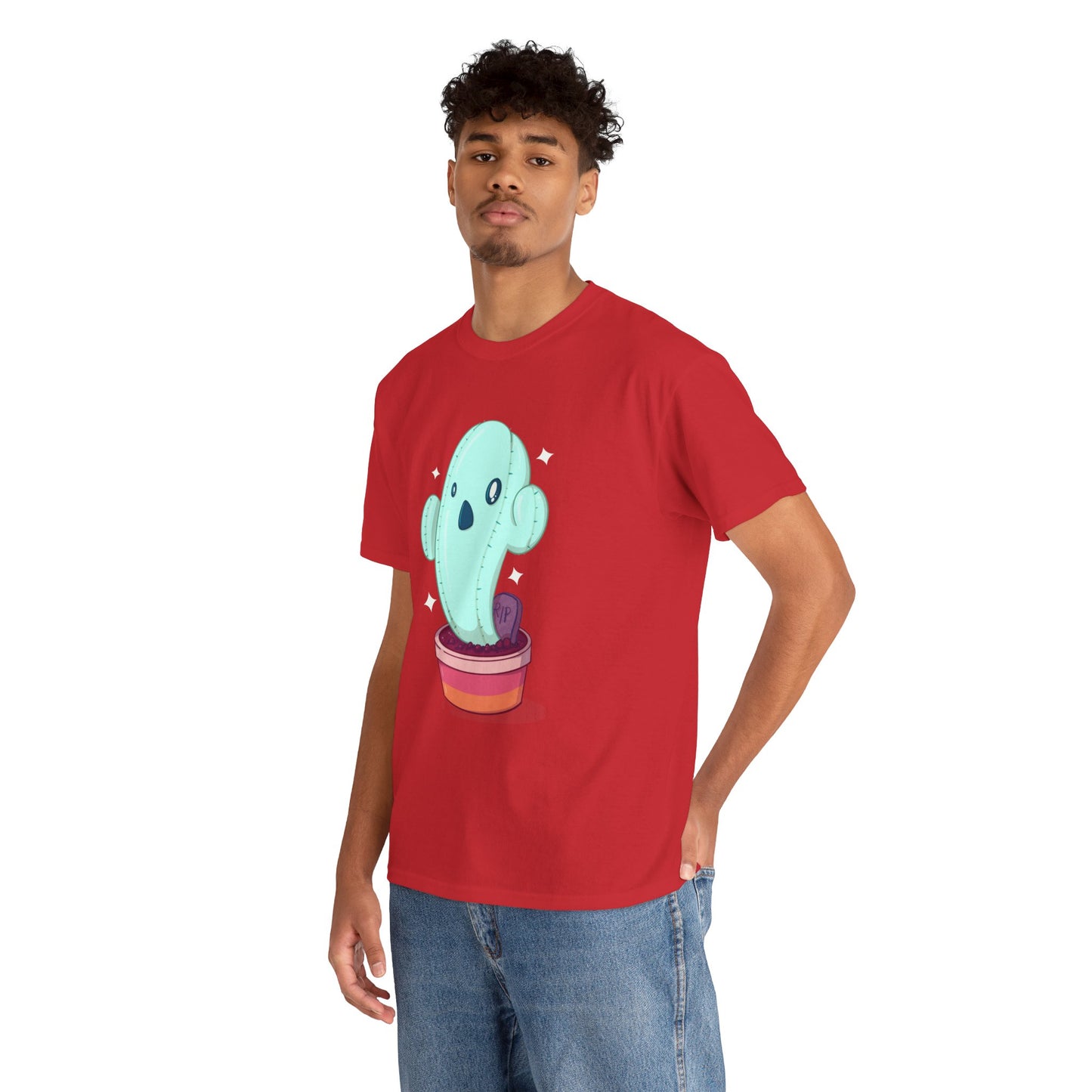 Spooky Succulent Unisex Heavy Cotton Tee