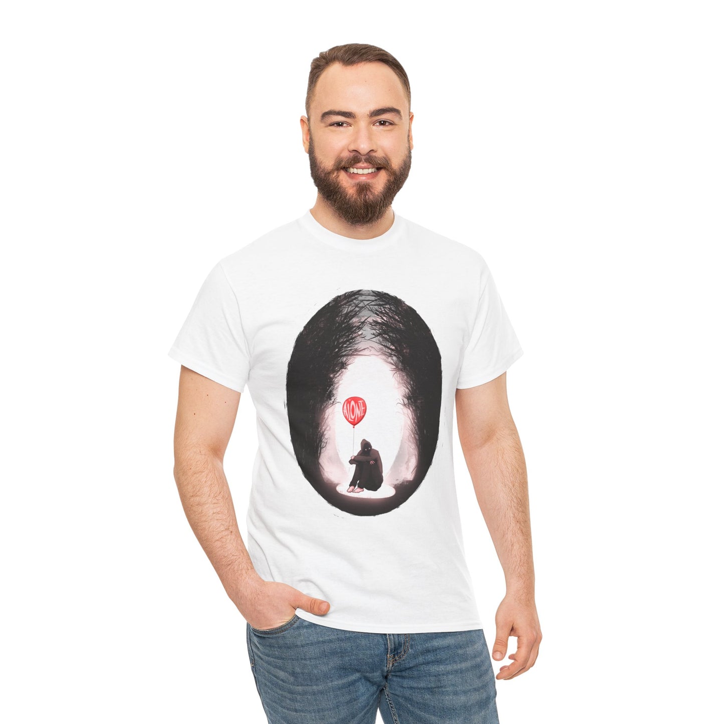 Forever Alone Unisex Heavy Cotton Tee